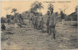 CPA Congo Ethnic Afrique Noire Type Non Circulé Prisonniers - Frans-Kongo