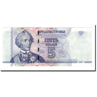 Billet, Transnistrie, 5 Rublei, 2007, KM:43, NEUF - Moldavie