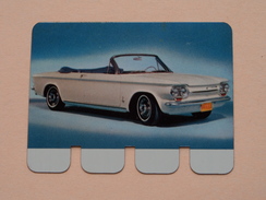 CHEVROLET CORVAIR MONZA - Coll. N° 51 NL/FR ( Plaquette C O O P - Voir Photo - IFA Metal Paris ) ! - Placas En Aluminio (desde 1961)