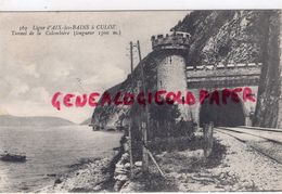 73- CULOZ- LIGNE D' AIX LES BAINS A CULOZ- TUNNEL DE LA COLOMBIERE -EDITEUR E. REYNAUD CHAMBERY N° 569-   1916 - Otros & Sin Clasificación