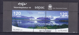 Iceland 2009 Mi. 1249-50 SEPAC : Landschaften Complete Set W. Marginal Rand MNH** - Nuevos