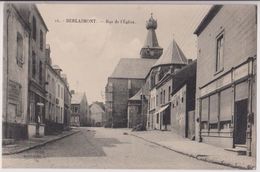 BERLAIMONT : RUE DE L'EGLISE - HOTEL DE L'ETOILE - EDITION COUTERE HAUTMONT -* 2 SCANS *- - Berlaimont