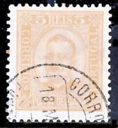 !										■■■■■ds■■ P.Delgada 1892 AF#01ø King Carlos Neto 5 Réis VARIETY Lozanged 11,5 (x11694) - Ponta Delgada