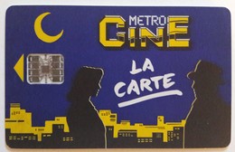 Cinécarte  Metro Ciné La Carte N° 000007714 Scan Recto Verso - Cinécartes