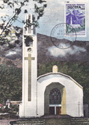 Carte-Maximum REUNION N° Yvert CFA 342 (EGLISE De CILAOS) Obl Sp 1er Jour - Covers & Documents