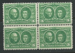 Argentine - Yvert N° 151 **  Bloc De 4 - Bce9001 - Unused Stamps