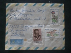 BRASIL BRASILE COVER ENVELOPE 1969 SAU PAOLO TO ITALIA  TAGGIA - Brieven En Documenten