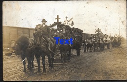 Pontpierre 1924 Baptême Des Cloches Départ Du Convoi De La Gare De Faulquemont Morhange Saint Avold - Faulquemont