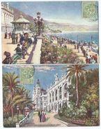 Monaco Terrasse Et Palais 2 Cartes - Terrassen