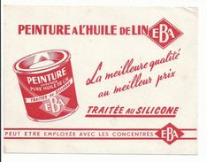 BUVARD Publicité PEINTURE EBA - Peintures