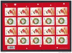 Finlandia 2009 - Navidad - Pliego De 20 (10 Parejas) - MNH ** - Neufs