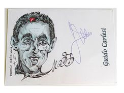 CARTE BRISTOL - Guido CARLESI - Dédicace - Hand Signed - Autographe Authentique  - Cyclisme - Cycling