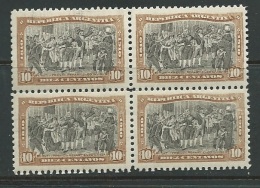 Argentine - Yvert N°154 **  Bloc De 4 - Bce9501 - Ungebraucht