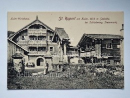 AUSTRIA OSTERREICH St Rupert Am Kulm Wirtshaus Schladming  AK Old Postcard - Schladming