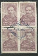 Argentine - Yvert N° 420 Bloc De 4 Oblitéré 1er Jour  ( Rousseur Sur 2 Timbres )   - Bce 9705 - Ongebruikt