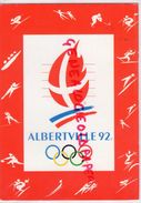 73- ALBERTVILLE 92  AVEC TIMBRE PARCOURS FLAMME OLYMPIQUE - Albertville