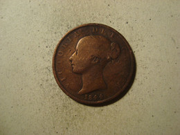 MONNAIE GRANDE BRETAGNE 1/2 PENNY VICTORIA 1844 - C. 1/2 Penny