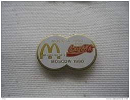 Pin's Mac Donald's Moscow 1990 Mockba 1990 Coca Cola - McDonald's