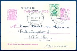 1933 , BALEARES , E.P. 69 , VALLDEMOSA - MÜNICH , ENTERO POSTAL CIRCULADO - 1850-1931