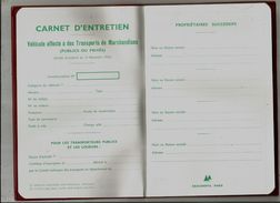 Carnet D'entretien, Véhicule Affecté à Des Transports De Marchandises, Exacompta, Neuf, 29 Pages, 3 Scans, Frais :3.45 E - Ohne Zuordnung