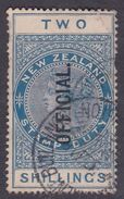 New Zealand O38, 1914 Fiscal Stamps, 2 Shiillings Blue, Used - Oblitérés