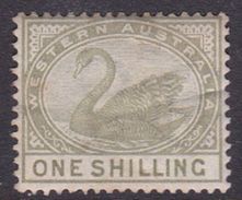 Western Australia ASC 25 1885 One Shilling, Green, Mint Hinged - Mint Stamps