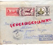 ROYAUME CAMBODGE-LETTRE AVION 1958- S.T.C.I. 20 PHLAUV KRAMUON SAR-PHNOM PENH A PARIS - Cambodge