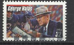 USA 1997 - GEORGE HALAS, FOOTBALL PLAYER AND COACH - USED OBLITERE GESTEMPELT USADO - Gebraucht