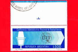 ARGENTINA - Usato - 1980 - Conferenza Radioffusione - Microfono - UIT - 500 - Usados