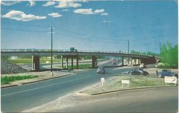 X485 Texas - El Paso - New Overpass Over Paisano Drive On Highway 80 - Auto Cars Voitures / Viaggiata 1962 - El Paso