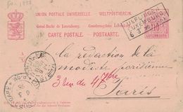 LUXEMBOURG - ENTIER POSTAL - ULFLINGEN - 6-3-1896 (P1) - Stamped Stationery