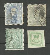 Espagne N°120, 121, 132, 140b Cote 4.40 Euros - Gebraucht