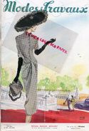 REVUE MODES & TRAVAUX- AVRIL 1947-N° 558- PIERRE PAGES-LANVIN-PAQUIN-LUCIEN LELONG-COTY   MODE - Fashion