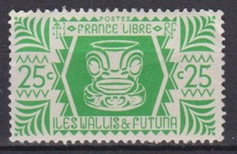 Wallis & Futuna, 1944 - 25c Ivi Poo - Nr.129 MNH** - Gebraucht