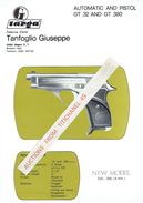 Publicité De La Fabbrica D'armi TANFOGLIO GIUSEPPE BRESCIA ITALY - AUTOMATIC AND PISTOL GT .32 AND GT .380 - Decotatieve Wapens