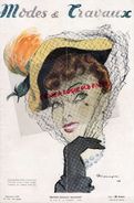 REVUE MODES & TRAVAUX-SEPTEMBRE 1948- N° 573- CHAPEAU GILBERT ORCEL-MARCELLE DORMOY-CARVEN-CHARLES MONTAIGNE-MODE - Mode