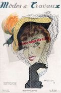 REVUE MODES & TRAVAUX-SEPTEMBRE 1948- N° 573- CHAPEAU GILBERT ORCEL-MARCELLE DORMOY-CARVEN-CHARLES MONTAIGNE-MODE - Fashion
