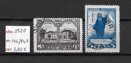 LOTE 1420  ///   BULGARIA  1920    YVERT Nº: 146/147   //    CATALOG./COTE: 3,80€           ¡¡¡LIQUIDATION!!! - Oblitérés