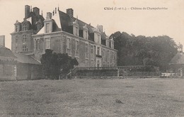 37 CLERE   (Cléré)     Chateau De Champchevrier   PAS COURANT   1915 - Cléré-les-Pins