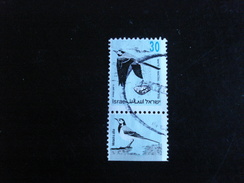Israel - Année 1992  - Motacilla Alba - Y.T. 1195 - Oblitéré Avec Tabs - Used With Tabs - Used Stamps (with Tabs)
