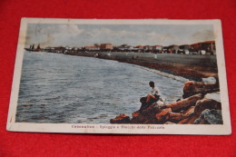 Cesenatico La Spiaggia E Blocchi Della Palizzata 1926 + Francobollo VII Centenario Francescano Da 60 Cent - Cesena