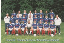 FRANCE THEME  FOOTBALL COUPE DU MONDE  1998 ENTIER POSTAL - Voetbal