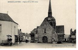 44 - MOISDON LA RIVIERE - T.Belle Carte Animée De L'Eglise ( XIè Et XIIè Siècle ) - Charrettes - Moisdon La Riviere