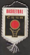 Basketball / Flag, Pennant / Czechoslovakia / Czechoslovak Basketball Federation - Habillement, Souvenirs & Autres