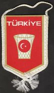 Basketball / Flag, Pennant / Turkey Basketball Federation - Habillement, Souvenirs & Autres