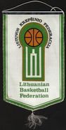 Basketball / Flag, Pennant / Lithuania / Lithuanian Basketball Federation - Habillement, Souvenirs & Autres