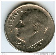 Etats-Unis USA 10 Cents Dime 1968 D KM 195a - 1946-...: Roosevelt