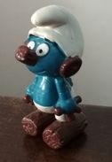 Robot Smurf / Clockwork Smurf  Pitufo Schlumph 1983 Made In HONG KONG Schleich - Smurfen