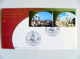 Cover UN United Nations Special Cancel 1982 Fdc Wien World Heritage Italy - Lettres & Documents