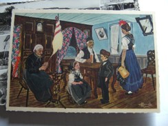 Delcampe - Frankrijk France Frankreich Bas-Rhin Wissembourg Intérieur A Oberseebach Aquarelle De Charles Homualk - Wissembourg